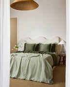 Sage 100% French Flax Linen Duvet Cover