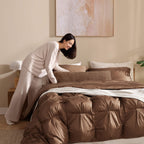 Premium Bamboo Viscose Bubble Comforter Bundle