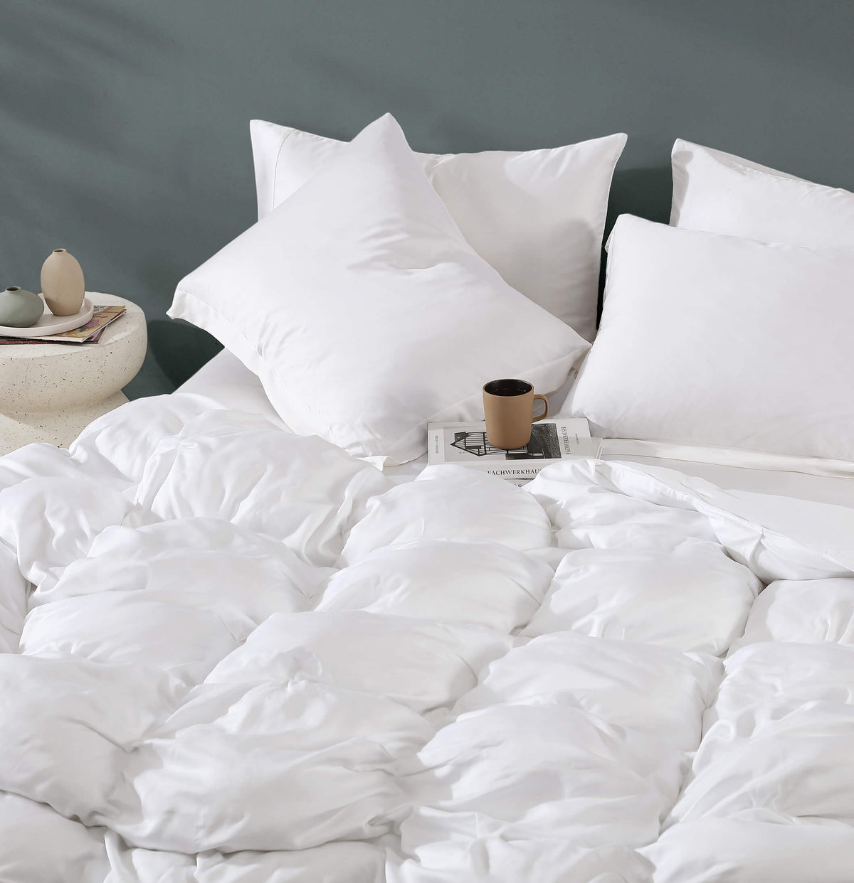 Premium Bamboo Viscose Bubble Comforter Bundle