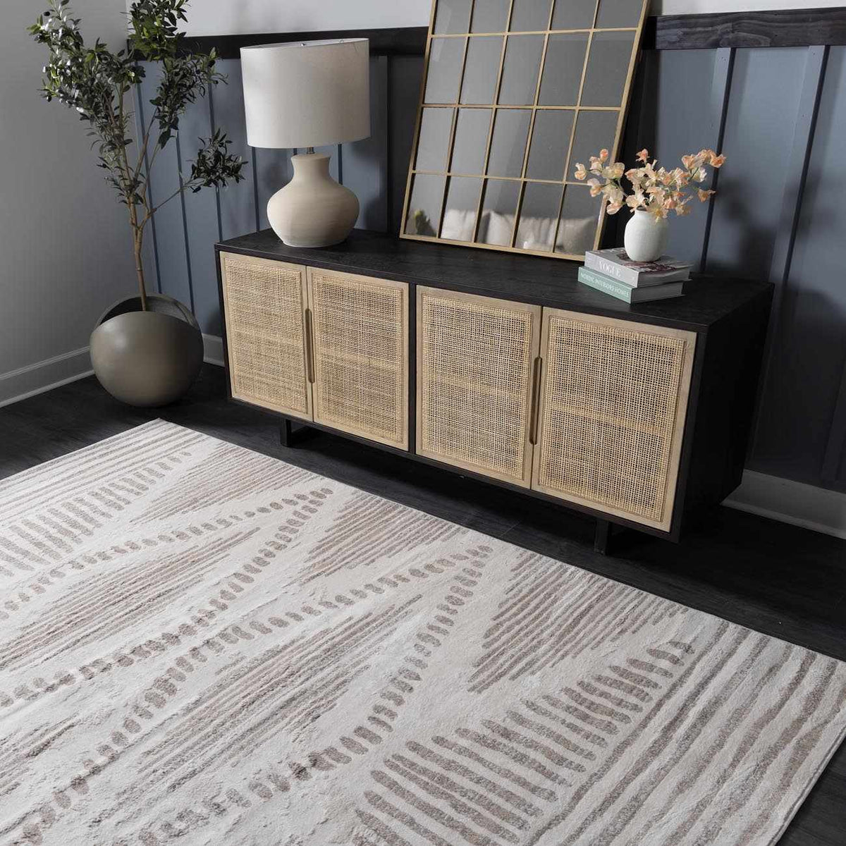 Drift Chevron Area Rug
