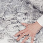 PupRug® Luxe Faux Fur Orthopedic Dog Bed - Ultra Plush Arctic Fox