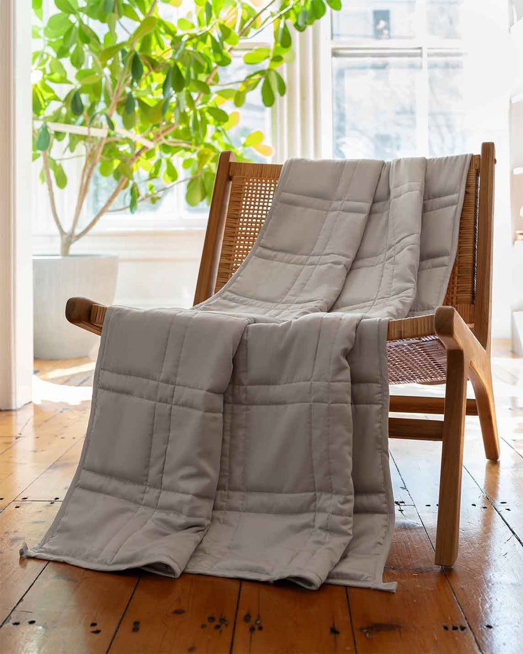 12lb Weighted Throw Blanket + Cotton Duvet Cover