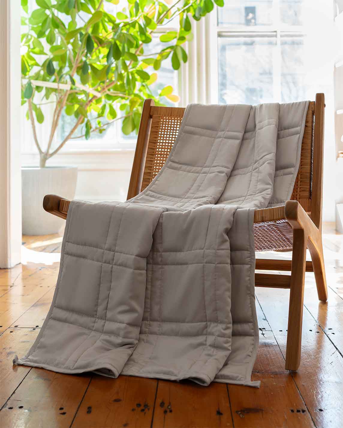 12lb Weighted Throw Blanket + Cotton Duvet Cover