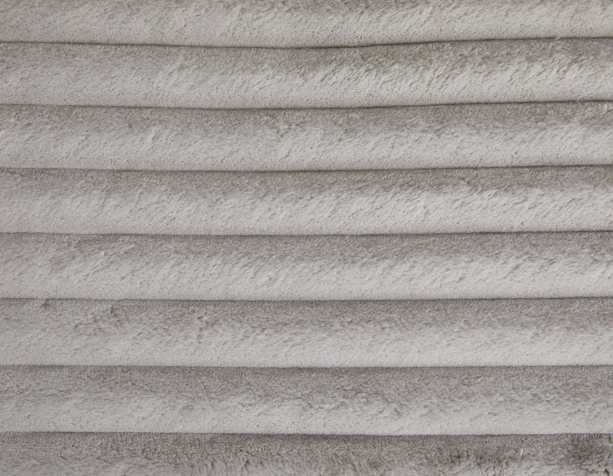 Luna Grey Corduroy Lounge Dog Bed