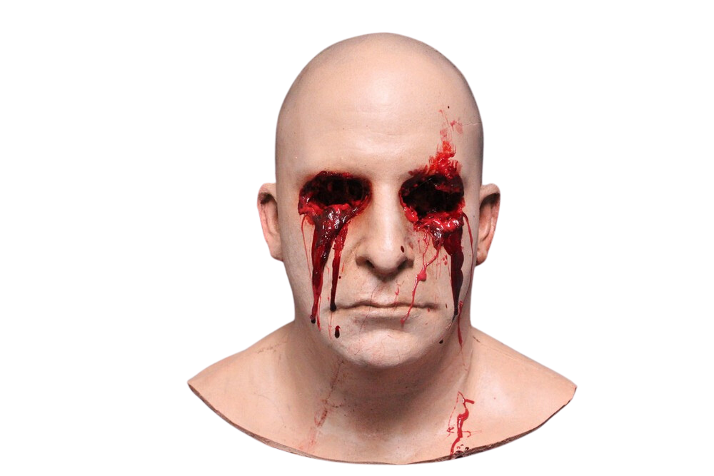 Bleeding Eyes Carl Head Halloween decoration