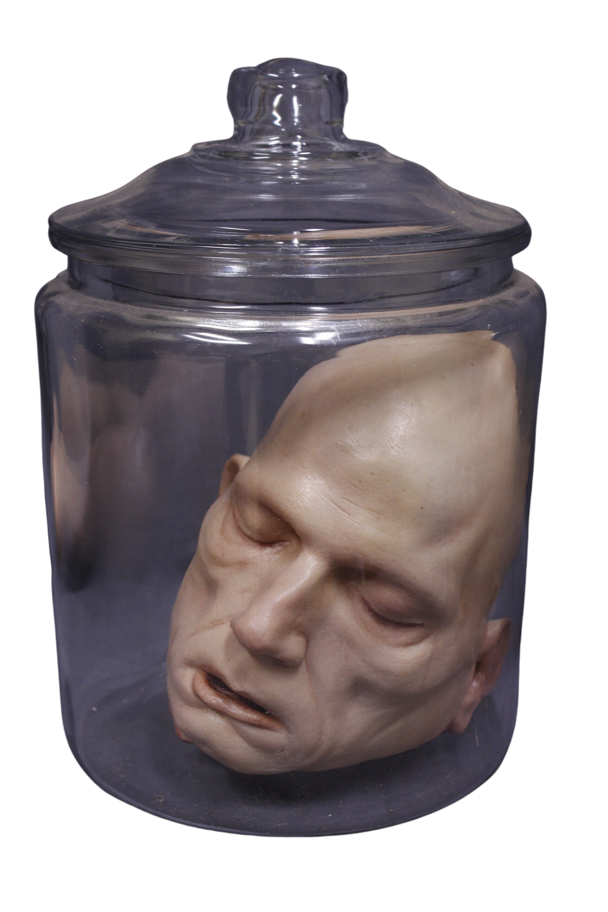 Alan Head in a Jar Halloween decoration
