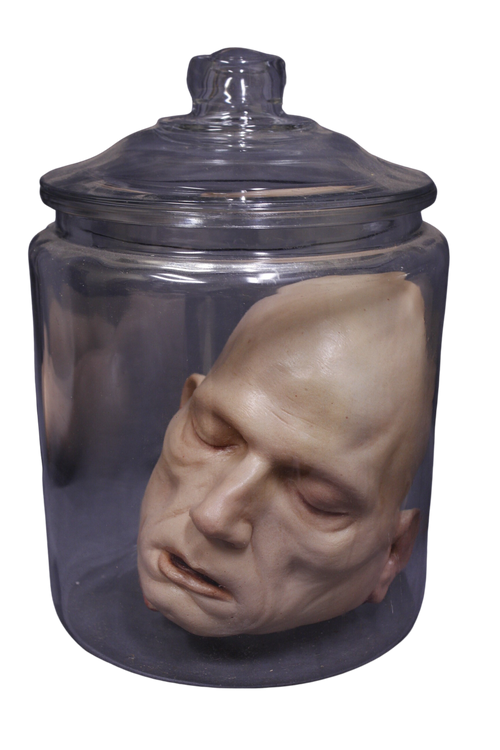 Alan Head in a Jar Halloween decoration