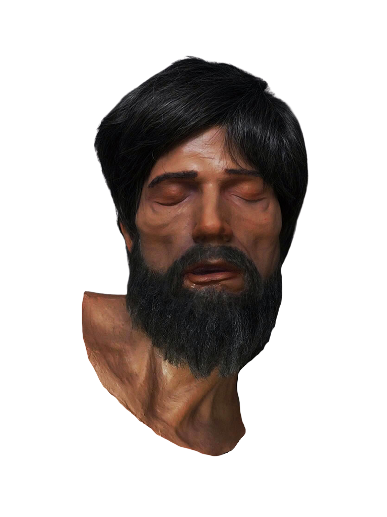 Alan Head with Beard Halloween decoration