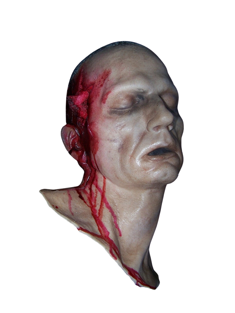 Alan Gunshot Head Halloween decoration
