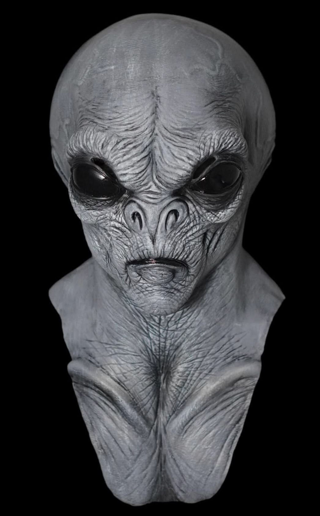 "Alien Grey Halloween Mask and Hand Set" Halloween decoration