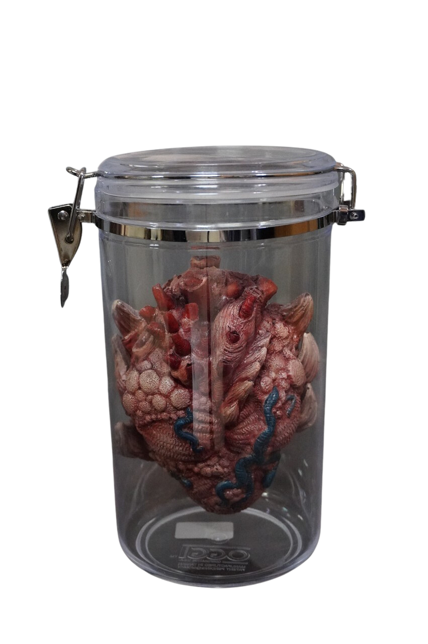 Alien Heart Specimen Jar Halloween decoration