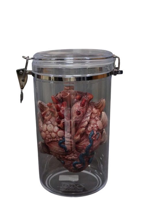 Alien Heart Specimen Jar Halloween decoration