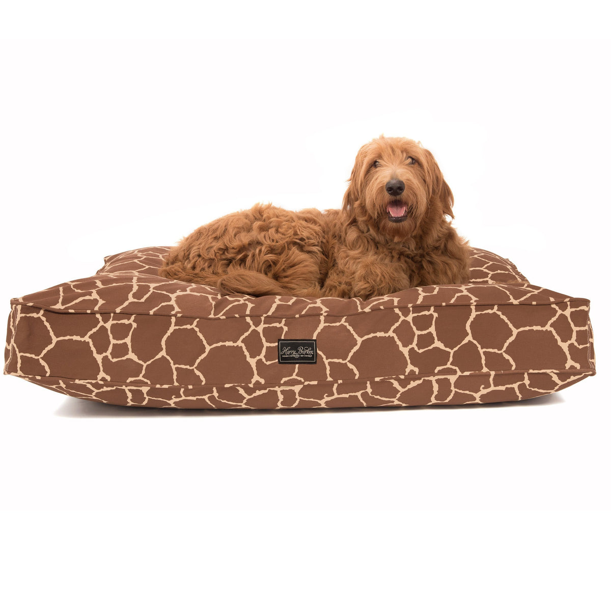 Giraffe Cotton Canvas Dog Bed