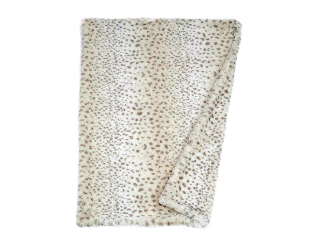 Cheetah Faux Fur Pet Blanket