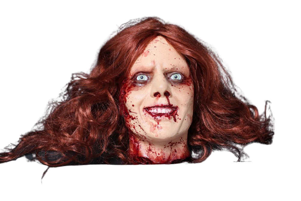 Bloody Kristina Head Halloween decoration