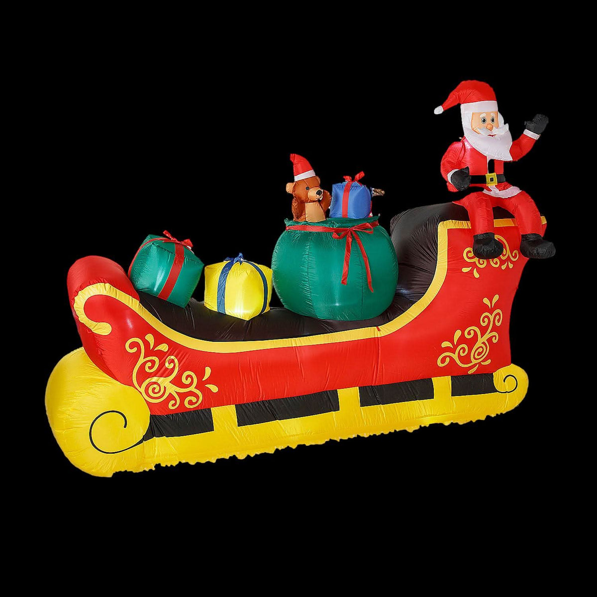 Blow-Up Inflatable Santa Sleigh Outdoor Yard Decoration Halloween decoration