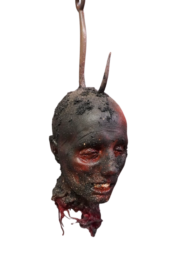 Burnt Luttra Head Dangler Halloween decoration