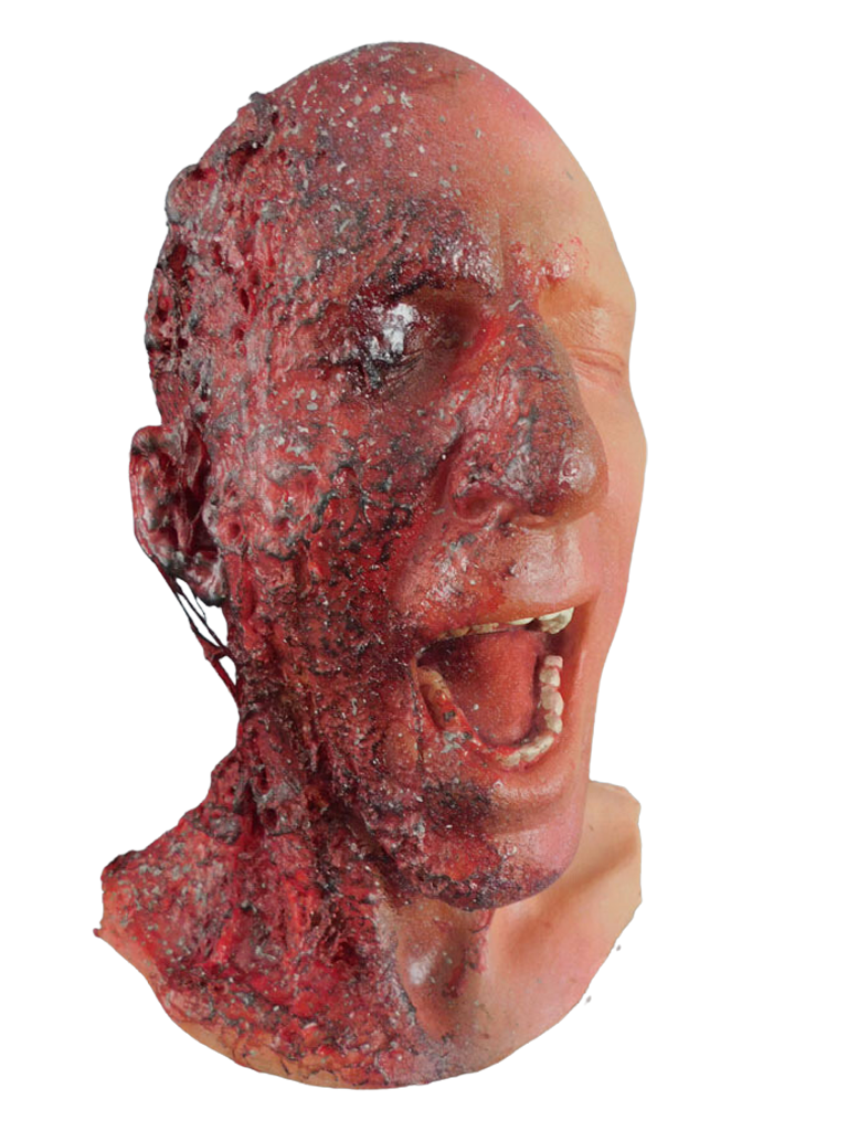 Burnt Martin Head Halloween decoration
