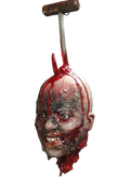 Burnt Molly Head Dangler Halloween decoration