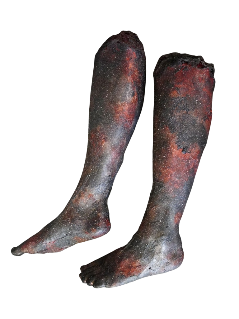 Burnt Nick Legs Halloween decoration