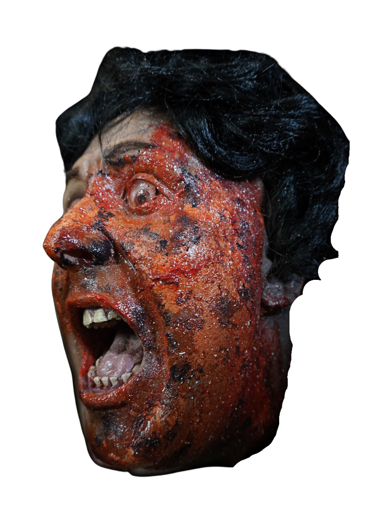 Burnt Olly Head Halloween decoration