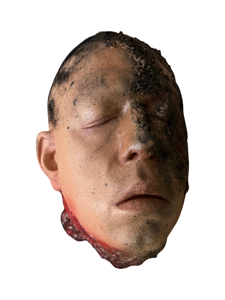 Burnt Raul Head Halloween decoration