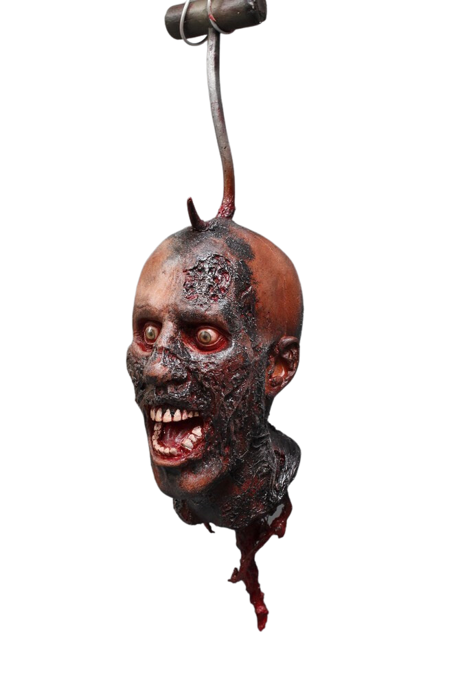 Burnt Zack Head Dangler Halloween decoration