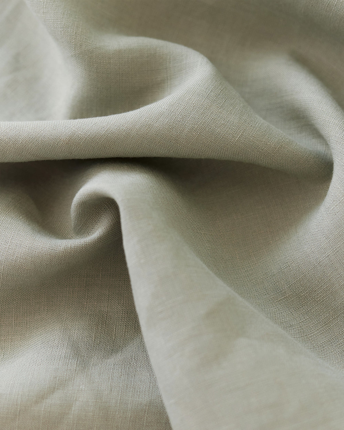 Calm sage linen flat sheet