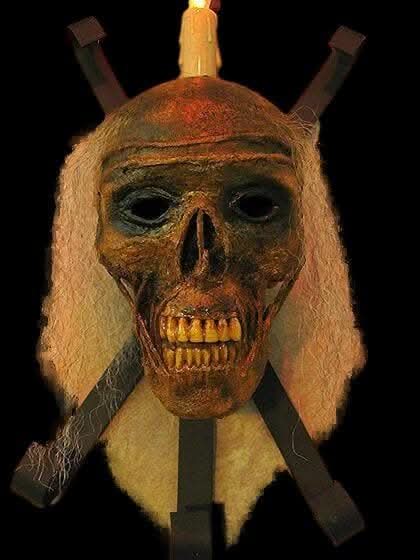 "Corpsed Head Skull Wall Sconce" Haunted House Lighting Halloween decoration