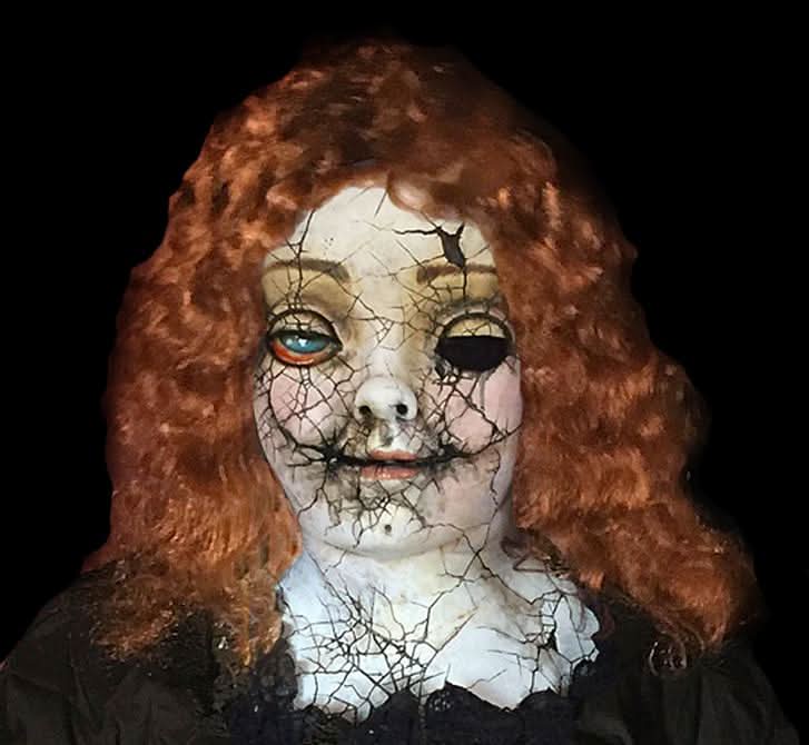 "Dolly - Cracked Porcelain Doll" HD Studios Pro Halloween Costume view 3