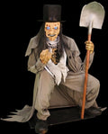 Crouching Grave Digger Prop Halloween decoration