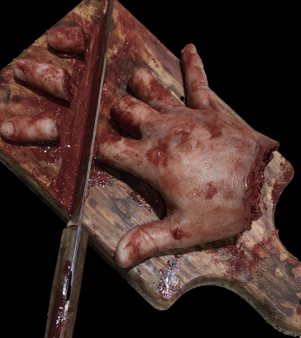 "Cutting Board Accident" Halloween  Prop view 2