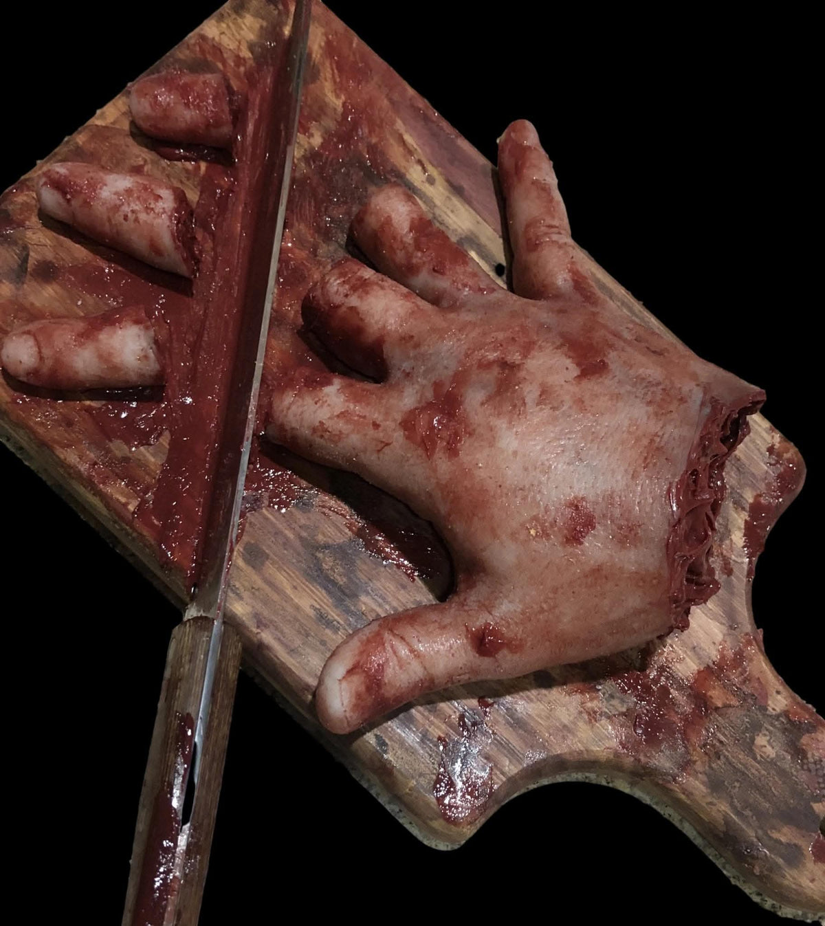 "Cutting Board Accident" Halloween  Prop view 2
