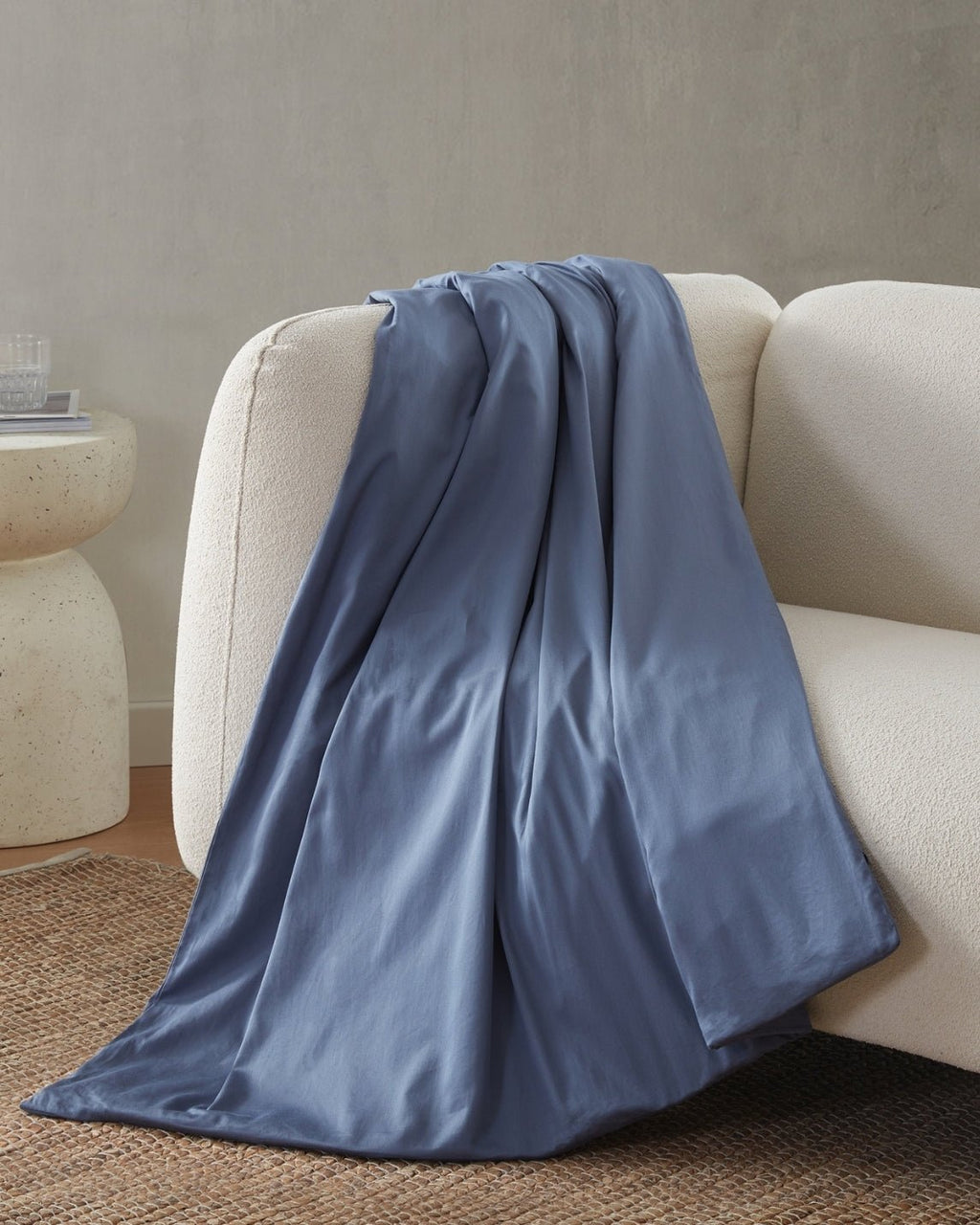 12lb Weighted Throw Blanket + Cotton Duvet Cover