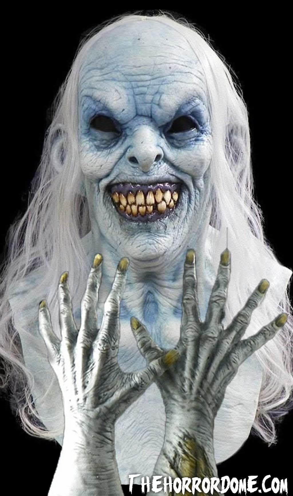 "Female Apparation" HD Studios Pro Halloween Mask and Hands Halloween decoration