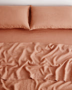 Hazelnut 100% French Flax Linen Fitted Sheet
