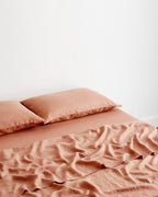 Hazelnut 100% French Flax Linen Fitted Sheet