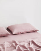 Lavender 100% French Flax Linen Fitted Sheet