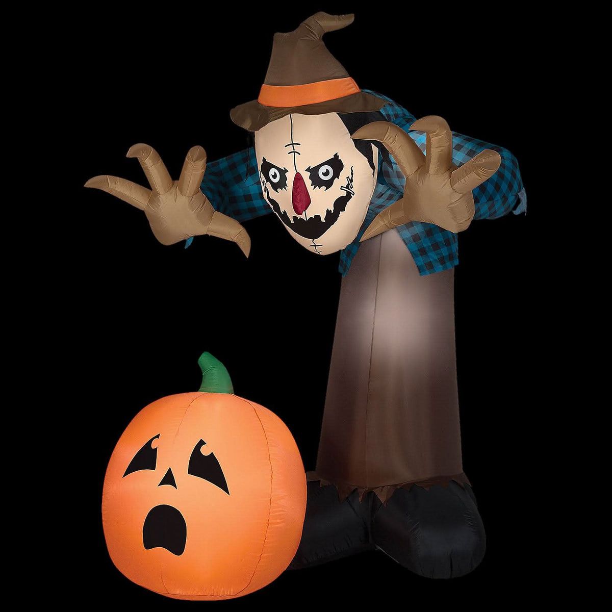 Giant Hunched Scarecrow w/LED Animated Air-Blown Inflatable Halloween Decoration Halloween decoration