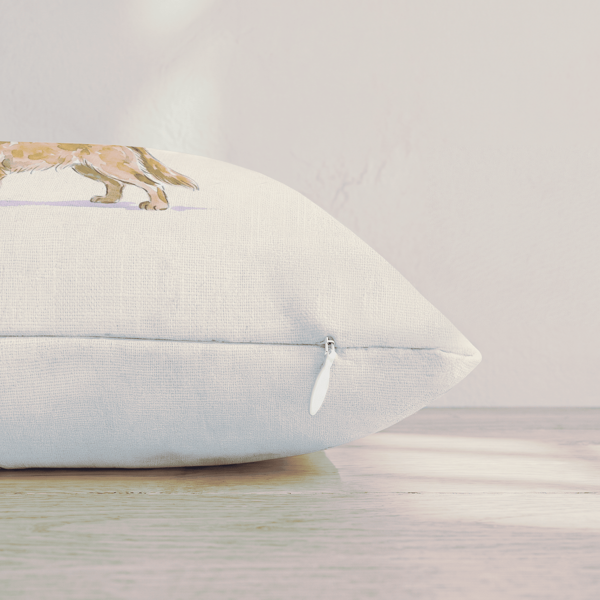 Halloween Golden Retriever Throw Pillow