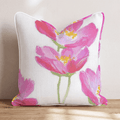 Hot Pink Cosmos Throw Pillow