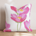 Hot Pink Cosmos Throw Pillow