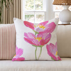 Hot Pink Cosmos Throw Pillow