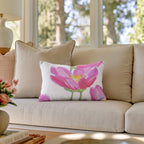 Hot Pink Cosmos Throw Pillow