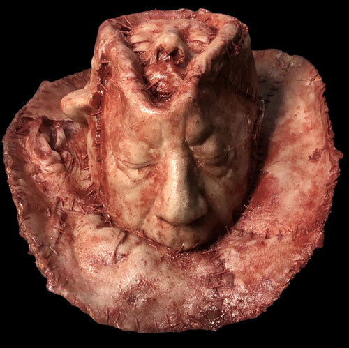 "Human Skin Hat" Halloween Costume Prop view 2