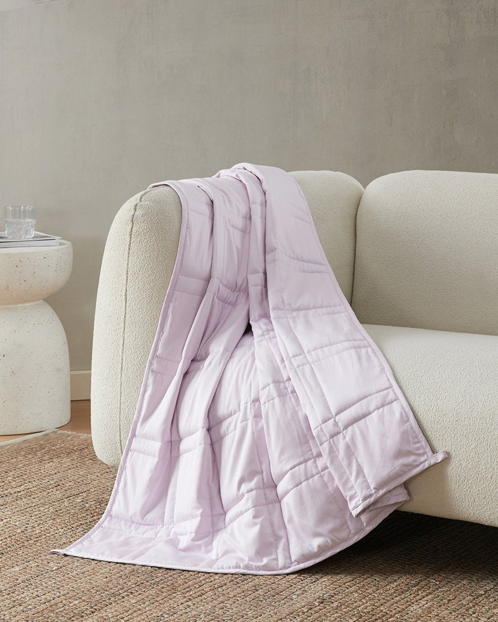 12lb Weighted Throw Blanket + Cotton Duvet Cover