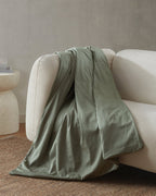 12lb Weighted Throw Blanket + Cotton Duvet Cover