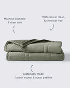 12lb Weighted Throw Blanket + Cotton Duvet Cover