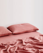 Pink Clay 100% French Flax Linen Fitted Sheet