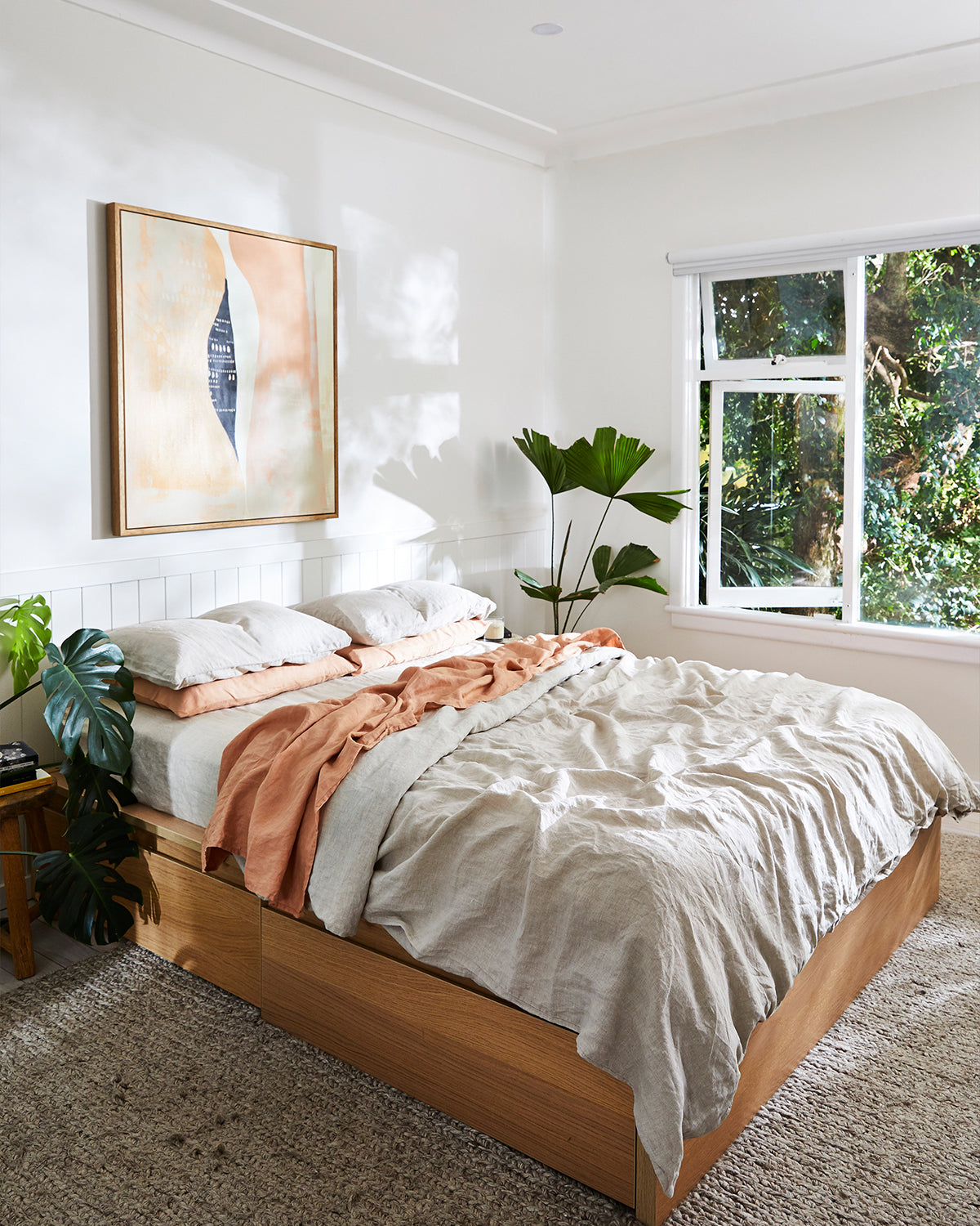 Oatmeal 100% French Flax Linen Fitted Sheet